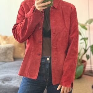 Valerie Stevens - Vintage Red Suede Jacket